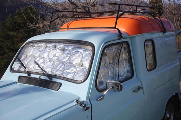 Renault 4 bache, Love that artisanal roof rack. Came into t…