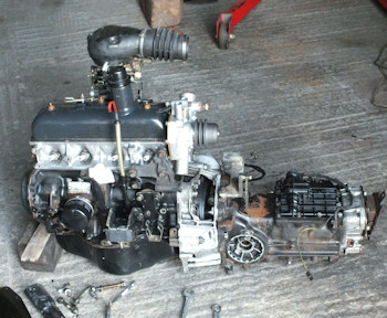 Gearbox attached