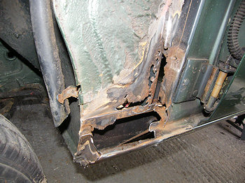 Renault 5 Mk1 front sill repair