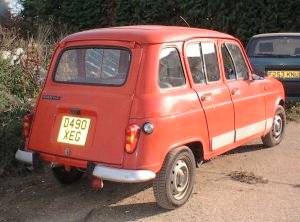 Renault 4 from rear